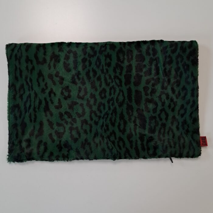 Leo green, Kunstfell-Kissenhüllen, verschiedene Größen – Bild 2