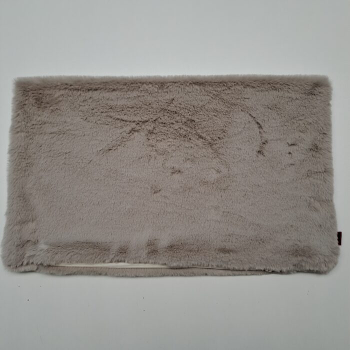 Kanin taupe, Kunstfell-Kissenhüllen, verschiedene Größen – Bild 2