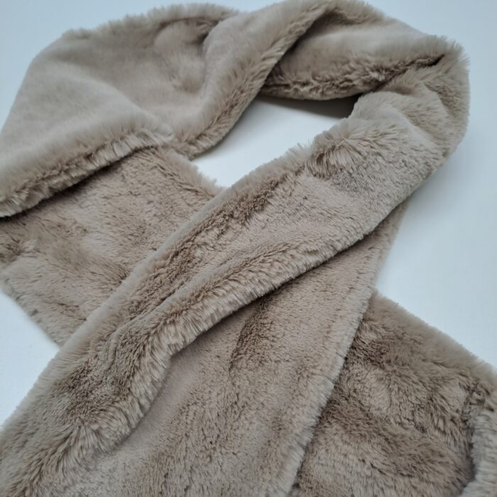 Kanin taupe, Schal – Bild 2