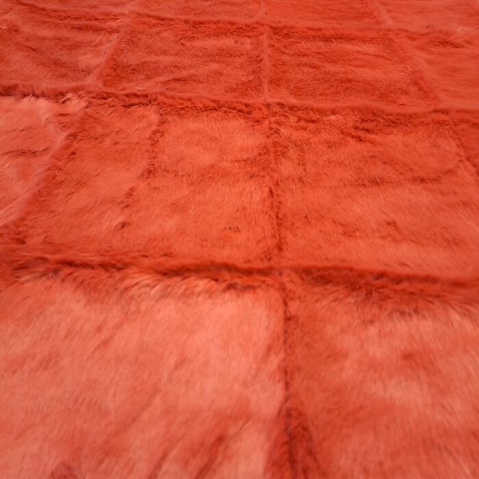 Koralle, Patchwork-Plaid, Rückseite Wool-Cashmere cream – Bild 5