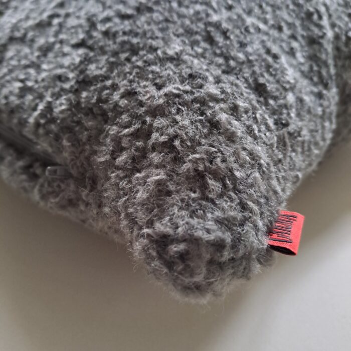 Teddy midgrey, Kunstfell-Kissenhüllen, verschiedene Größen – Bild 2