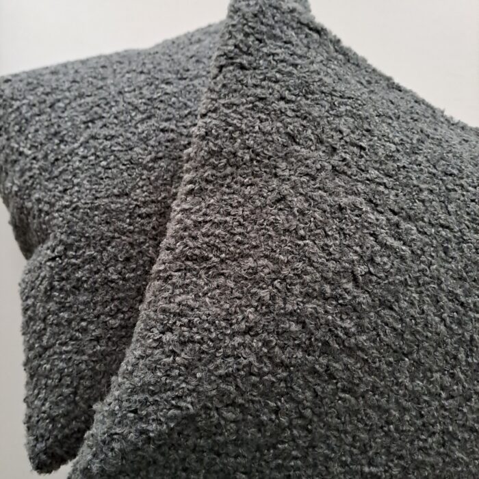 Teddy midgrey, Kunstfell-Kissenhüllen, verschiedene Größen – Bild 3