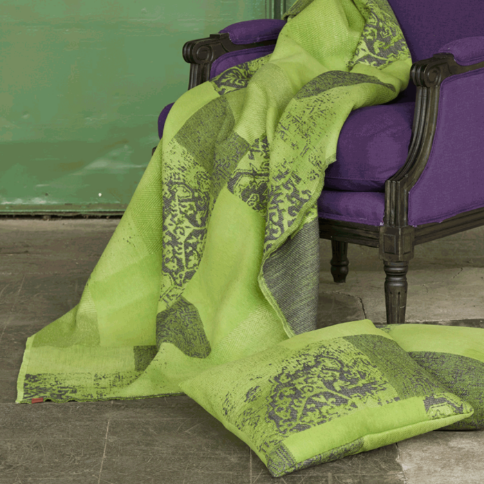 Loft green, Fransen-Plaid