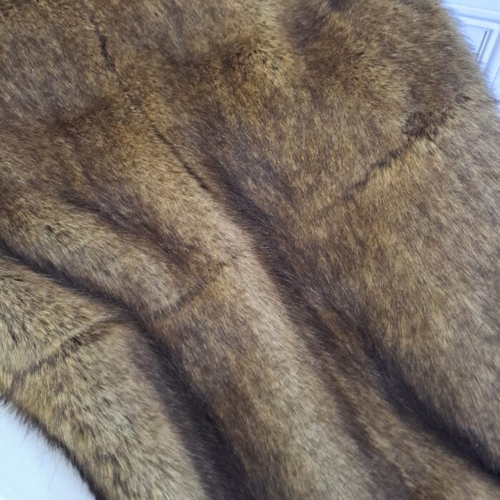 Real-Fox, Patchwork-Plaid, Rückseite Wool-Cashmere camel – Bild 4